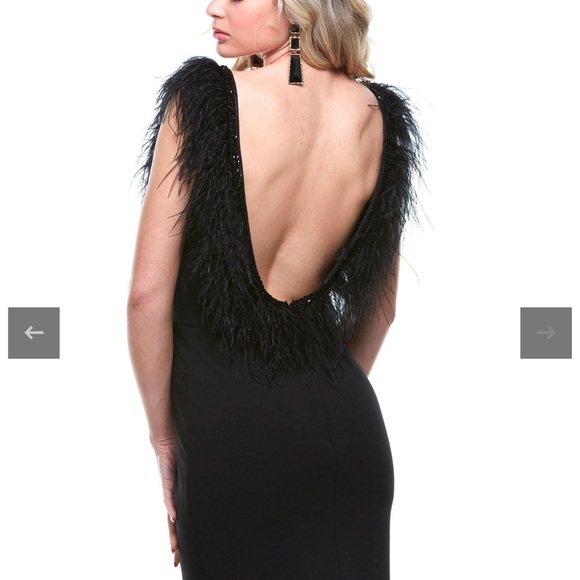 Black Mini Cocktail Dress- ALYCE PARIS 🖤 - Picture 2 of 6